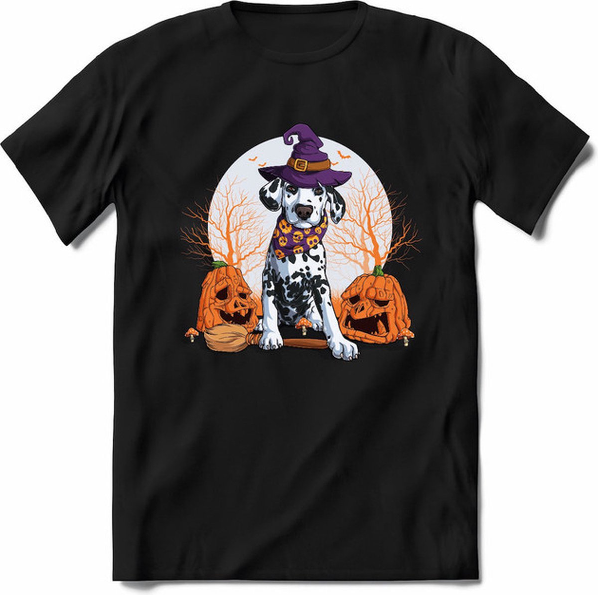 Halloween T-Shirt | Horror  Kleding Heren / Dames | Weerwolf , Monster , Vleermuis en Pompoen  Shirt |